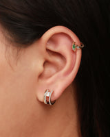 Ethereal Aisha Diamond 14k Gold Huggie