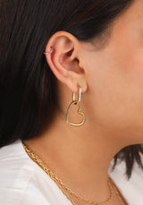 Amora Vermeil Link Hoop Earrings
