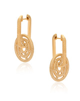 Chakkra Vermeil Link Hoops