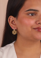 Chakkra Vermeil Link Hoops