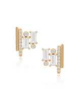 Ethereal Diamond 14k Gold Studs