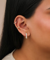 Ethereal Serpent Diamond 14k Gold Hoops