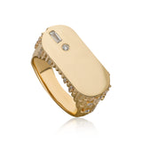 Ethereal Skyline Diamond Signet Ring