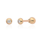 Ethereal Solo 14k Gold Diamond Stud