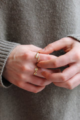 Ethereal Caress Duo Rah 14k Gold Ring