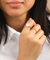 Lotus 14k Gold Signet Ring