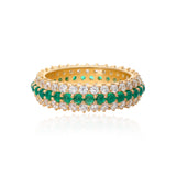 Timeless Sparkle Ring - Green Onyx