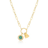 Ayla Charm Vermeil Necklace