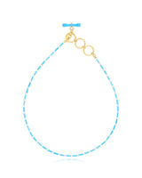 Cleo Keshi Pearl and Turquoise Vermeil Necklace