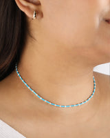 Cleo Keshi Pearl and Turquoise Vermeil Necklace