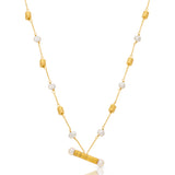 Keshi Dew Drop Pearl Vermeil Necklace