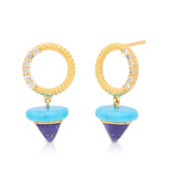 Delight Lapis Drop Vermeil Earrings