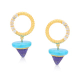 Delight Lapis Drop Vermeil Earrings