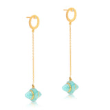 Ani Vermeil Amazonite Danglers