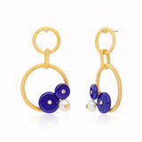 Ahana Lapis Vermeil Dangler Earrings