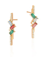 Ethereal Edge 14k Gold Earrings