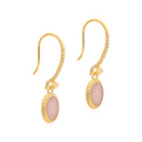 Ara Pink Opal Drop Vermeil Earrings