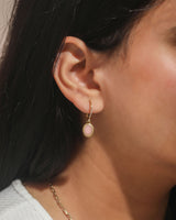 Ara Pink Opal Drop Vermeil Earrings