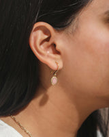 Ara Pink Opal Drop Vermeil Earrings
