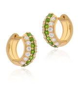 Timeless Sparkle Chrome Diopside Huggies