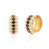 Timeless Sparkle Huggies - Black Spinel