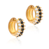 Timeless Sparkle Huggies - Black Spinel