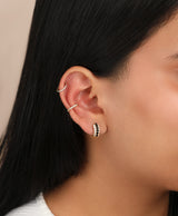 Timeless Sparkle Huggies - Black Spinel