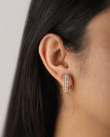 Timeless Sparkle Pink Opal Vermeil Hoops