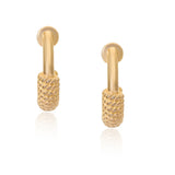 Hoops with a Twist Vermeil Huggies