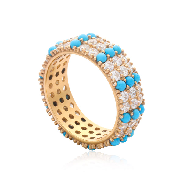 L'ete Sparkle Ring - Turquoise
