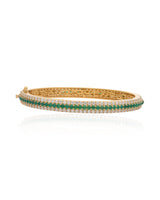 Timeless Sparkle Vermeil Bracelet - Green Onyx