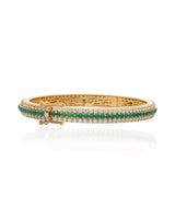 Timeless Sparkle Vermeil Bracelet - Green Onyx