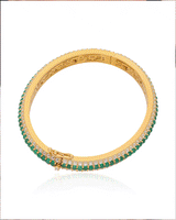 Timeless Sparkle Vermeil Bracelet - Green Onyx
