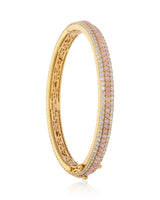Timeless Sparkle Vermeil Bracelet - Pink Opal
