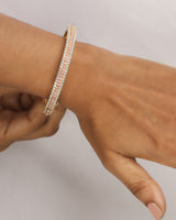 Timeless Sparkle Vermeil Bracelet - Pink Opal