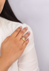 Naia Vermeil Dome Ring
