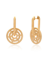 Chakkra Vermeil Link Hoops