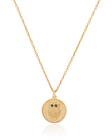 Owl Charm Vermeil Necklace