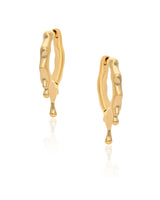 Molten Drop Vermeil Hoops
