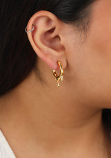 Molten Drop Vermeil Hoops
