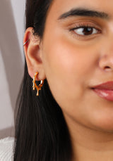 Molten Drop Vermeil Hoops