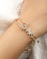 Ethereal Diamond Chic Link Bracelet