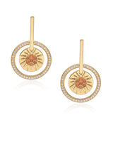 Timeless Sparkle Vermeil Earrings - Sunrise
