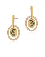 Timeless Sparkle Vermeil Earrings - Olive Branch