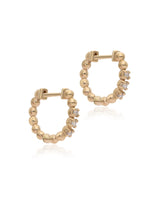 Lulu Diamond 14k Gold Huggies