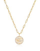 Rivulet Riviera 14k Medallion Necklace