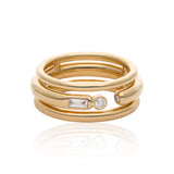 Ethereal Rue Diamond 14k Gold Chunky Ring