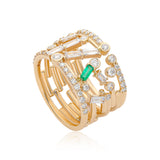 Ethereal Promise Diamond 14k Gold Statement Ring