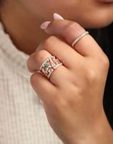 Ethereal Promise Diamond 14k Gold Statement Ring