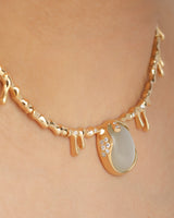 Molten Vine Moonstone Vermeil Necklace